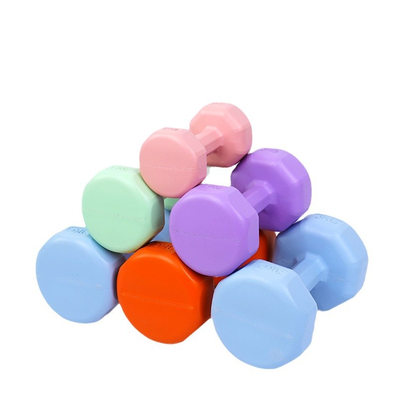 Colorful Cement Dumbbell Home Yoga 1-3kg Beginner Men and Women Thin Arm Gym Handheld Small Dumbbell