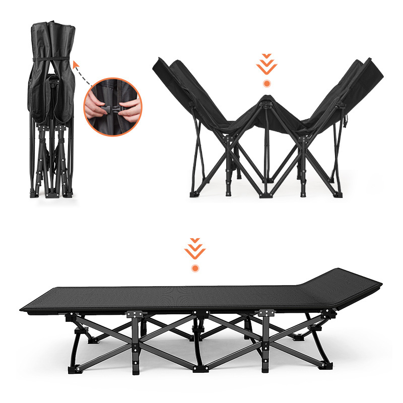 Wholesale Outdoor Camping Camping Bed Simple Folding Bed Accompanying Bed Single Office Lunch Break Bed Outdoor Camp Bed