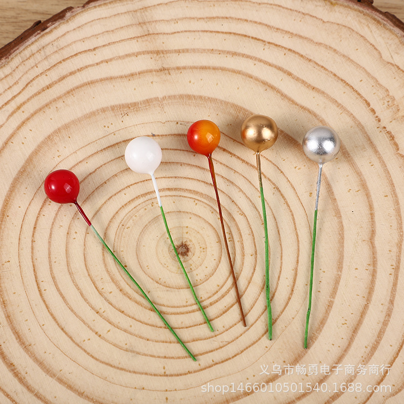 10mm Simulated Red Berry Wedding Candy Box Accessories Christmas Small Red Fruit Independently Made Cherry Beads Decorations in Stock