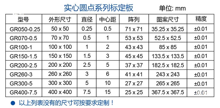 Aluminum Optical Dot Calibration Plate Dot Correction Block Test Calibration Card Machine Vision Reticle