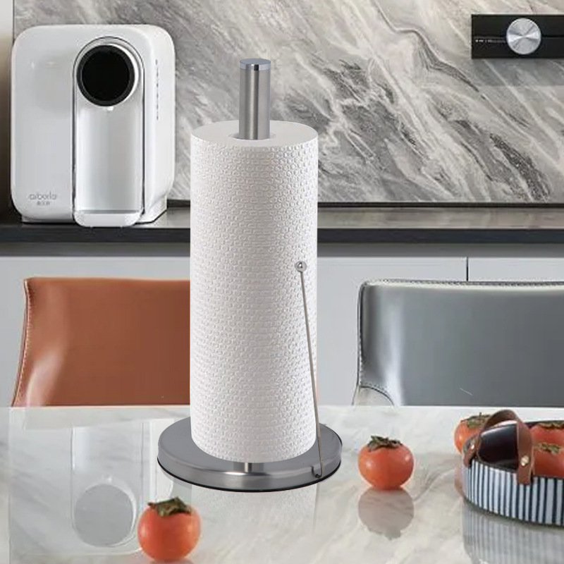 Держатель для бумаги из нержавеющей стали, круглый, простой, для кухни и ванной