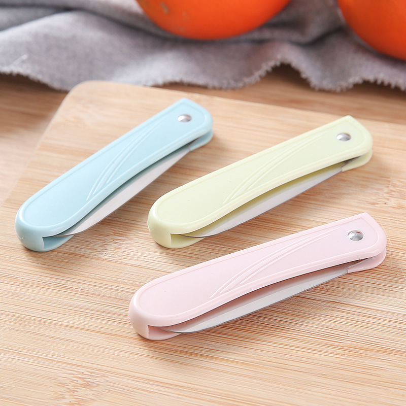 Stainless Steel Folding Fruit Knife, Household Peeling Knife, Sharp Express Delivery Knife, Portable Fruit Knife, Foldableable