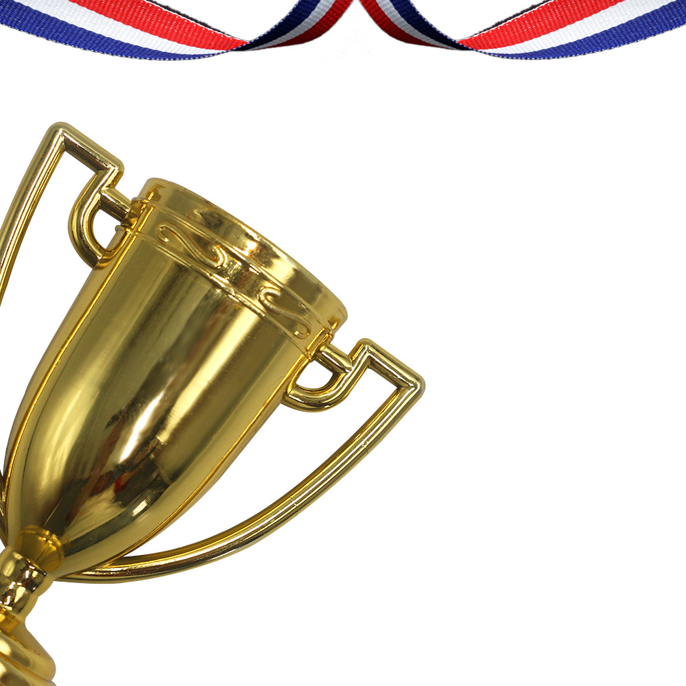 Kindergarten Party Honor Golden Small Trophy Toy Children's Awards Plastic Trophy Mini Props Manufacturer Wholesale