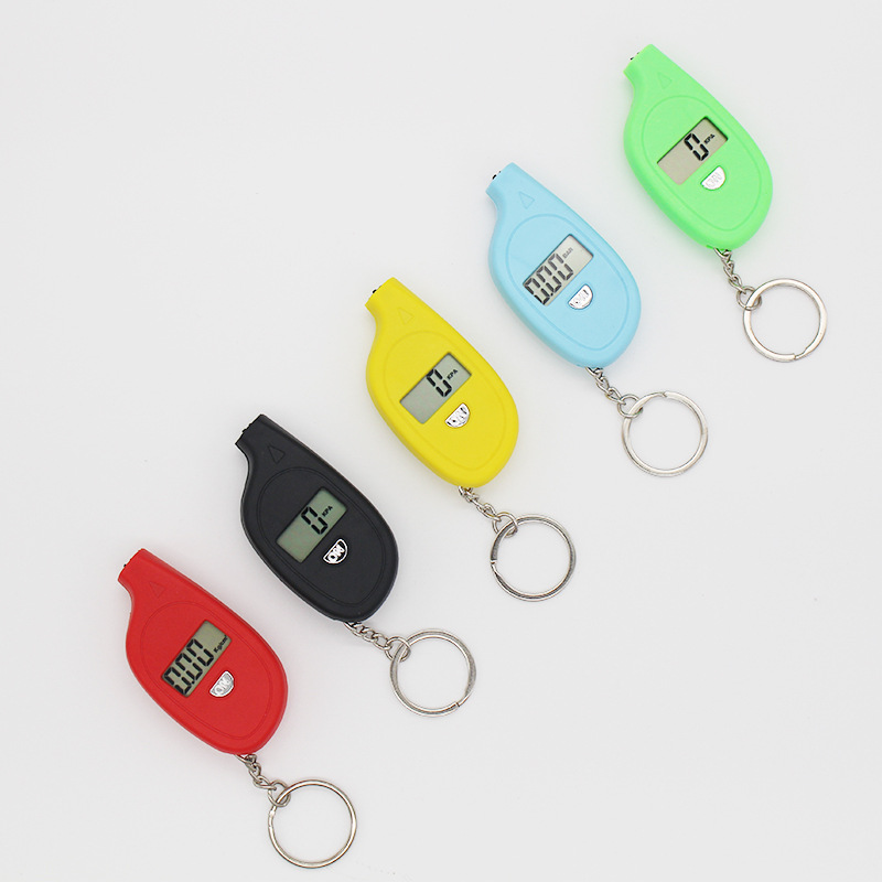Cross-border hot sale mini tire pressure gauge key chain tire pressure gauge digital tire pressure gauge printable logo mini tire pressure gauge