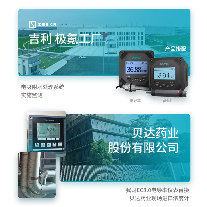 Industrial Conductivity Meter Water Quality Ec Value Detector Conductivity Controller Probe Pure Water Online Conductivity Meter