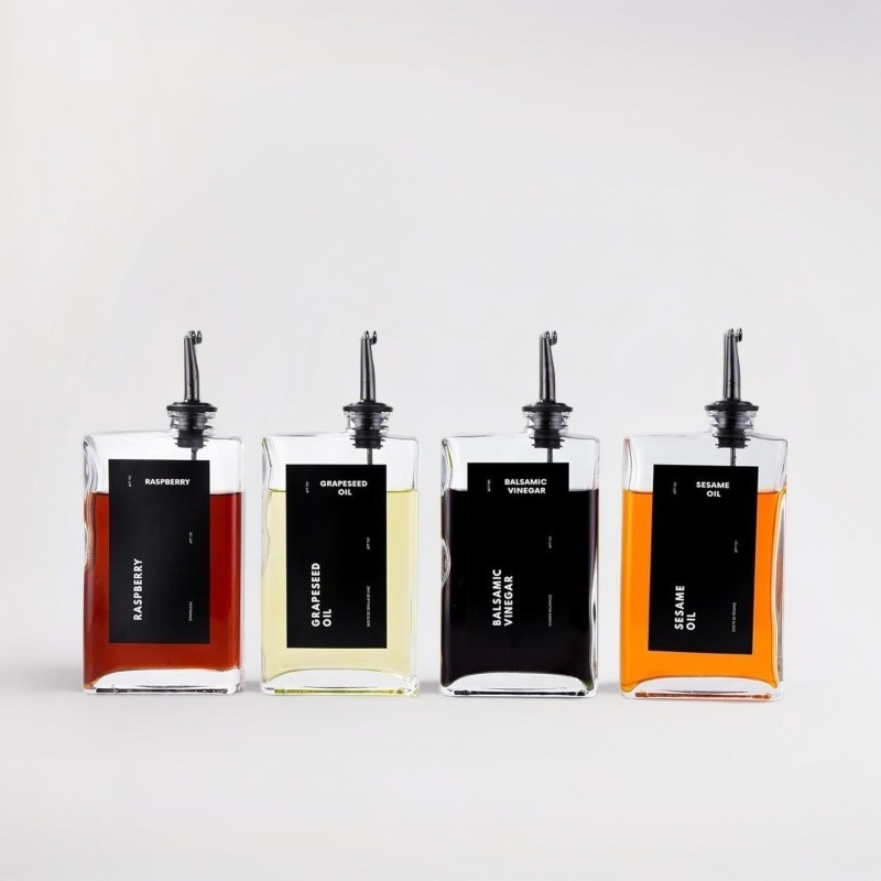 Amazon Exclusive Oil Bottle 11.8oz Large Capacity Kitchen Soy Sauce Vinegar Flavor Empty Bottle with Oil Control and Oil Mouth Bottle