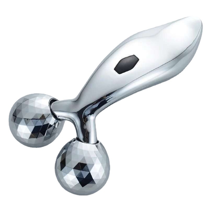 Cross-Border V-Face Instrument 3D Microcurrent Lifting Facial Roller Massager V-Face Tool Face Lifter Facial Massager