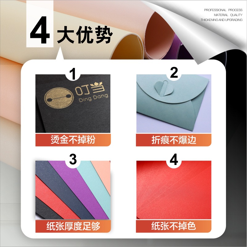Spot 250 grams of double-sided pearl paper color full-open special paper printing hot stamping packaging art paper