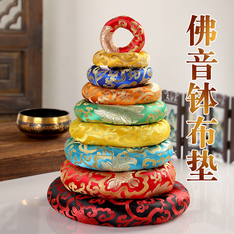 Ручная кристаллическая чаша из Непала, защитный коврик для медитации