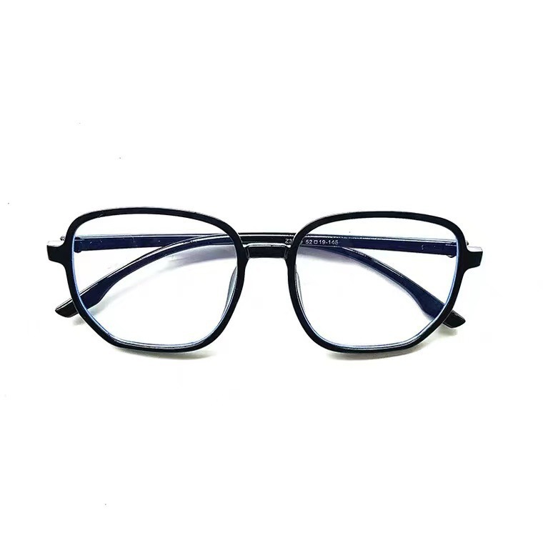 New polygon anti-blue light fatigue glasses women's Korean-style fashionable plain-looking Internet celebrity lens frame plain glasses