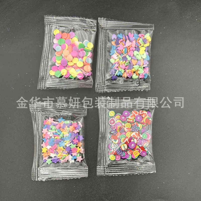 3g Small Bag of Soft Pottery Fruit Slices, Five-Pointed Star Slices, Soft Pottery Heart Sugar Capsules, DIY Jewelry Accessories, Cute and Interesting