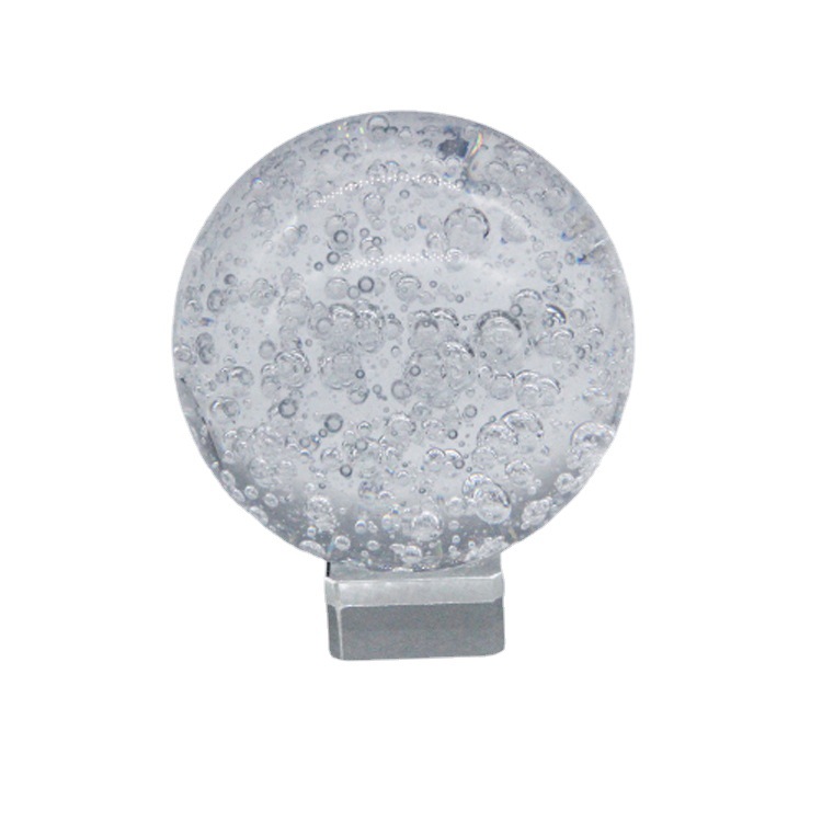 Crystal Bubble Ball k9 transparent ball ornaments feng shui hotel decoration ice crack ball solid factory Accessories lighting