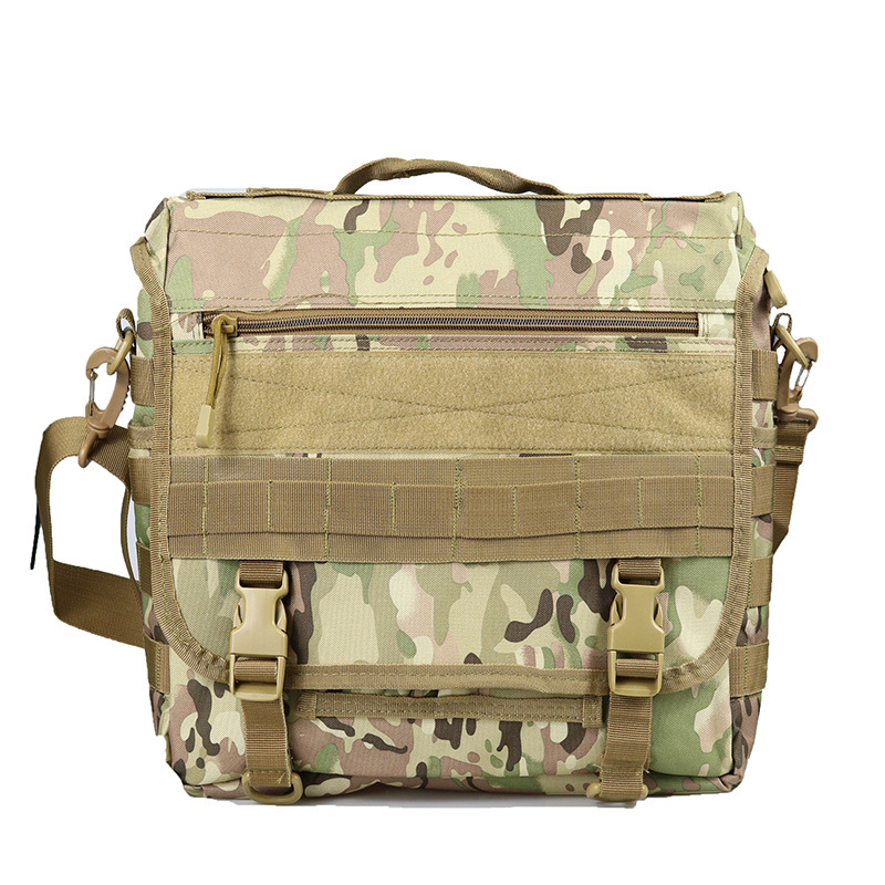 Outdoor Leisure Men's and Women's Shoulder Bag Crossbody Bag Camouflage Black Hawk Computer Bag Multifunctional Tactical Backpack Military Fan Bag