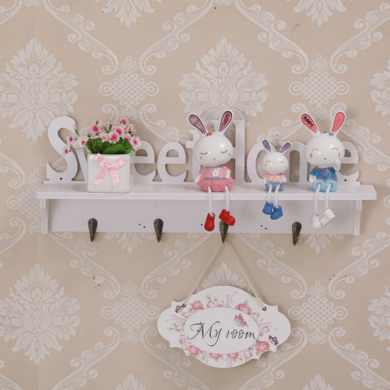 Wood plastic wall shelf creative carved shelf photo wall shelf partition shelf