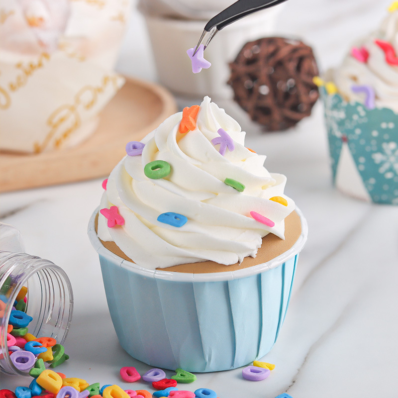 sprinkles Ice cream cotton candy baking fondant cake decorative sugar beads sliced sugar slices edible bottled