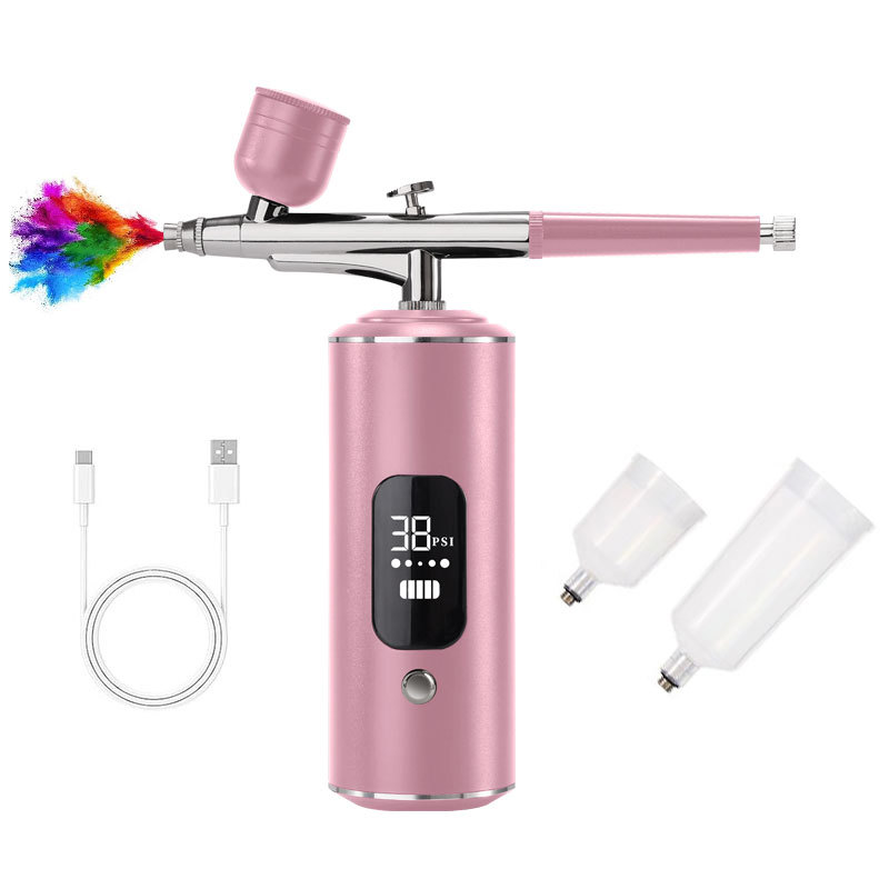 Oxygen Intoxicator Household Portable Handheld Facial Spray Gun Essence Introduction Spray High Pressure Water Replenishment Instrument Painting Nail Art