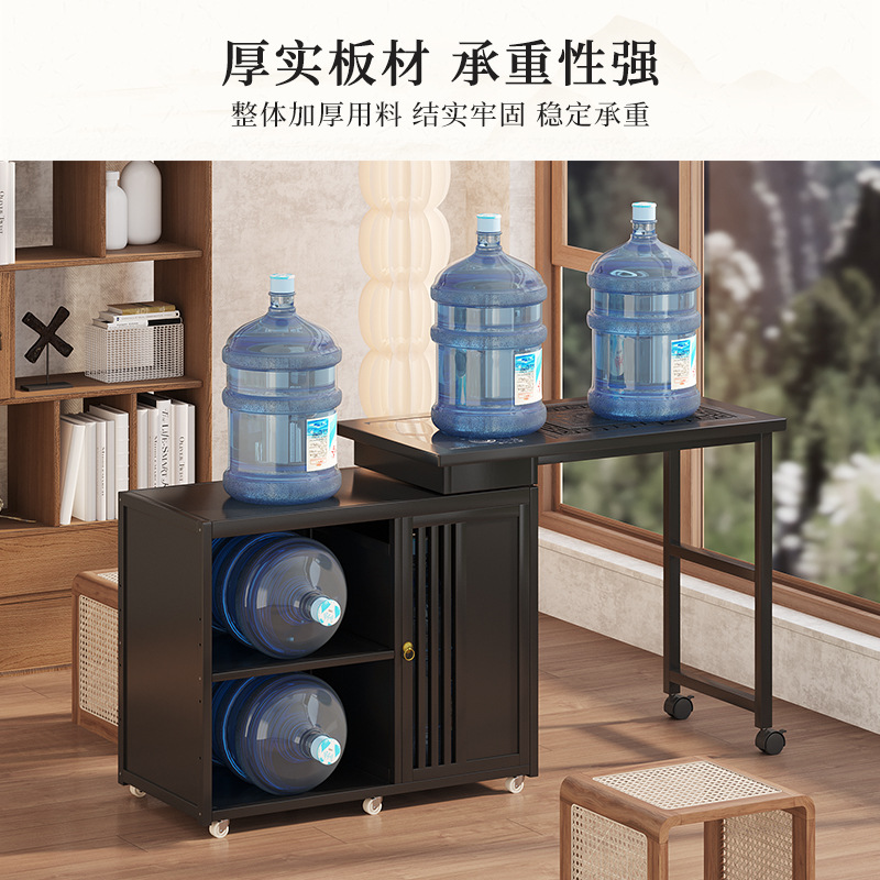Modern Simple Tea Table Combination Balcony Movable Rotating Kung Fu Tea Integrated Household Small Apartment Coffee Table Tea Table