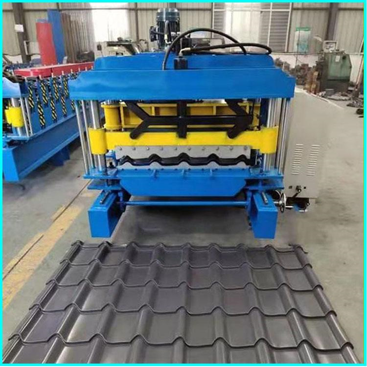 Dual-Purpose Glazed Tile Forming Machine, Tile Pressing Machine, 800/840 Bamboo Glazed Tile Machine