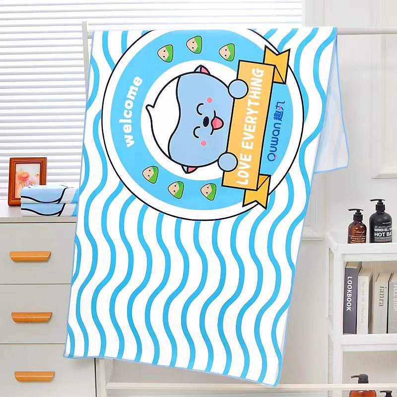 Active Digital Printing Microfiber Bath Towel Beach Towel Quick-Drying Bath Towel Pattern Customized Export Hot Sale