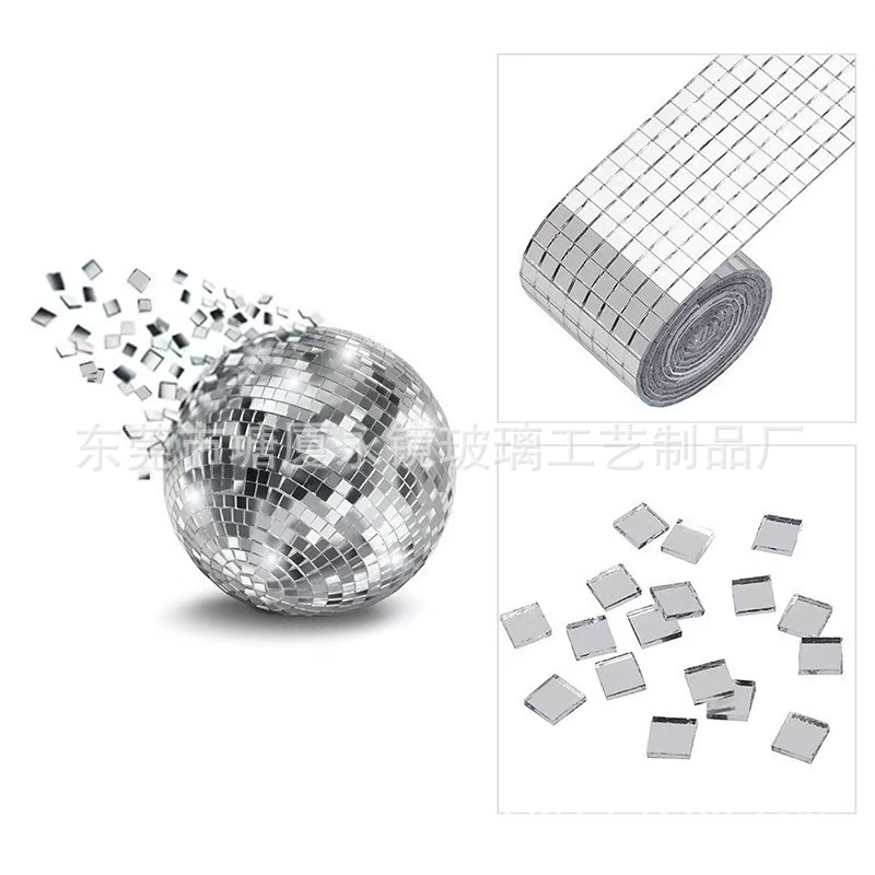 Manufacturer Self-Adhesive Lens Mosaic Glass DIY Lens Sticker Holiday Gift Decoration Sticker