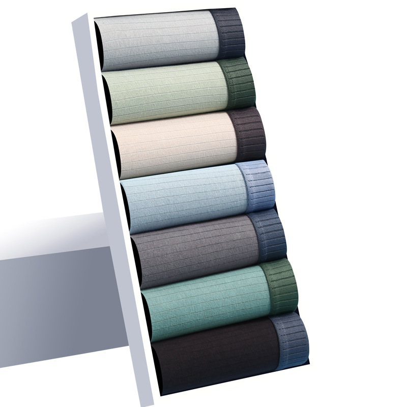 Men's Underwear, Men's Pure Cotton Boxer Briefs, Cotton Antibacterial Crotch, Teen Boys' Trendyy Personalized Boxer Shorts