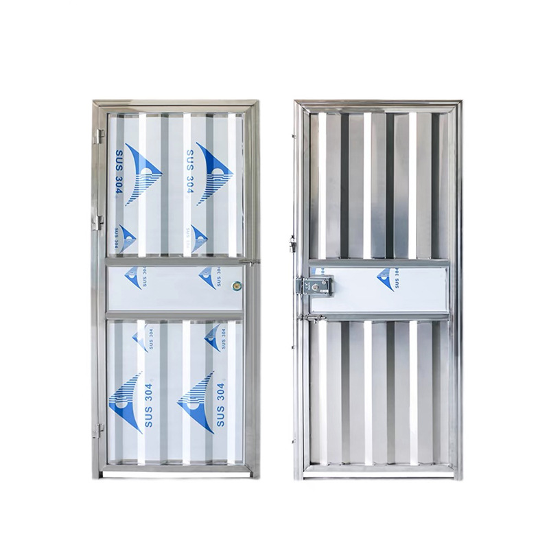Foshan Wholesale 304 Stainless Steel Simple Door School Dormitory Door Entry Security Door Rental House Bathroom Door