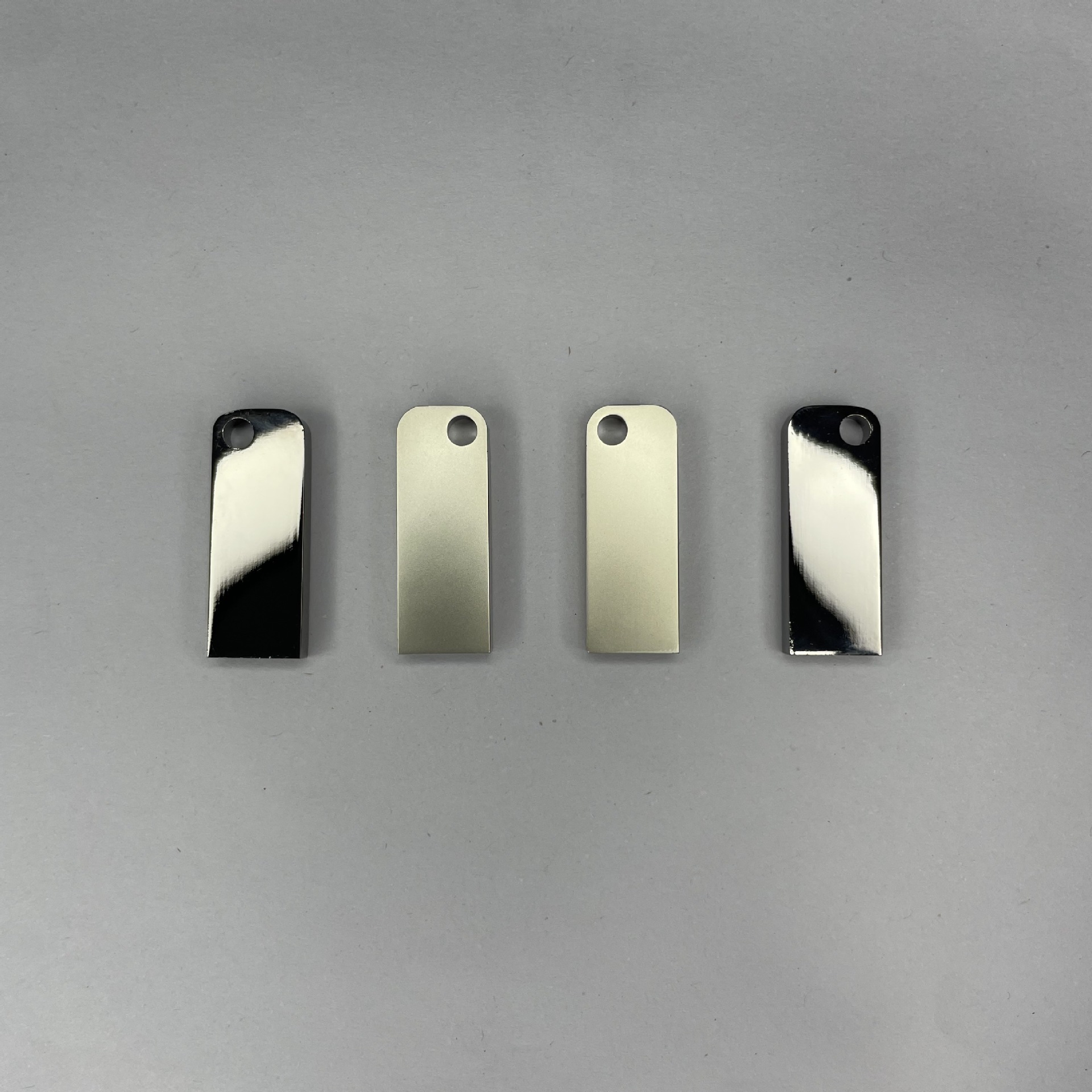 Source Factory Metal Single-Sided Round Hole USB Flash Drive Shell Set Material Can Be Customized Car Popular USB Flash Drive Shell