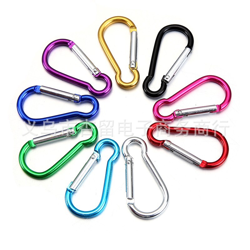 Карабин грушевидной формы No. 5, уличный безопасный пружинный крюк, для рюкзака, для фонарика, из алюминиевого сплава