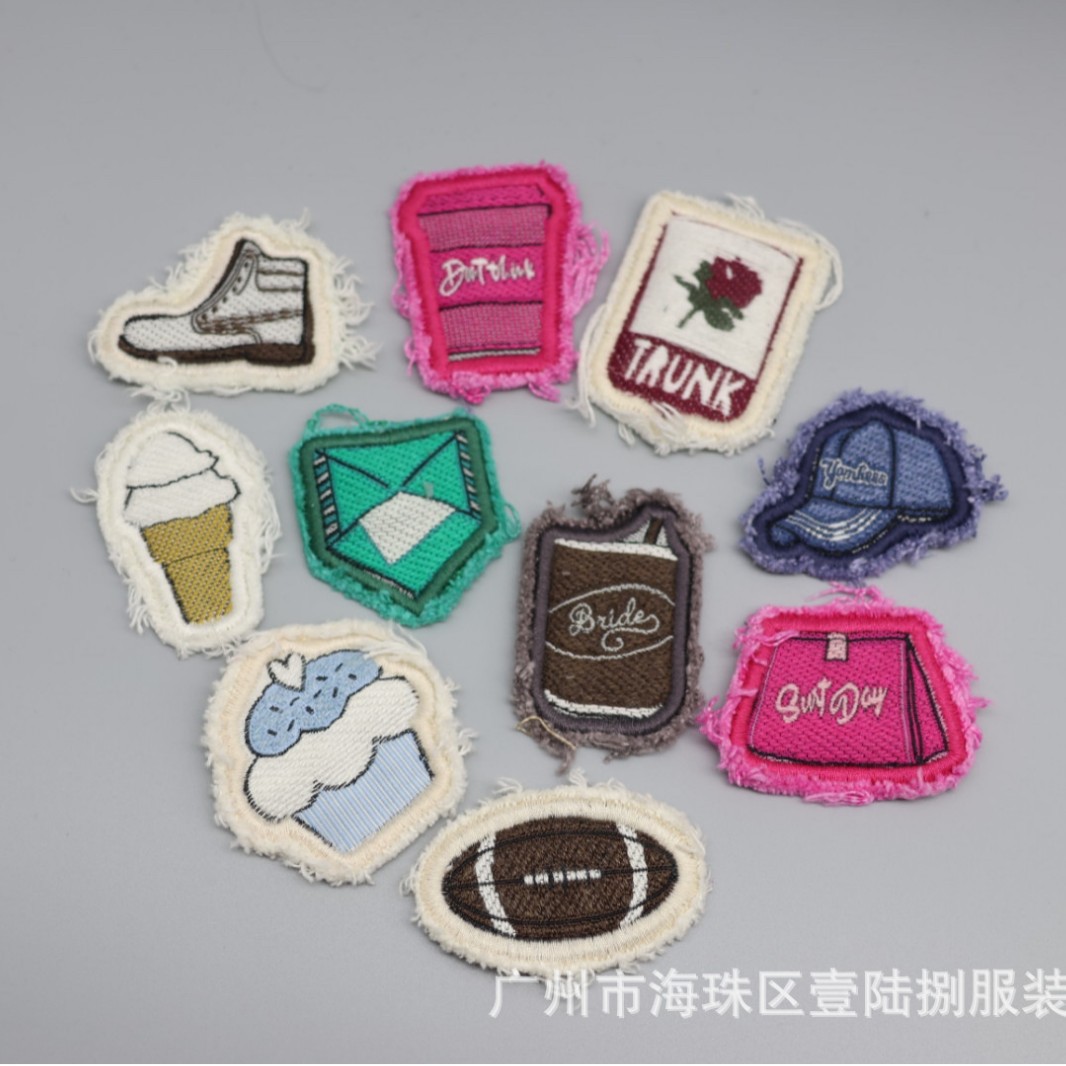 Аксессуары для одежды, вышивка на ткани, осенние и зимние аксессуары, буквенные нашивки, декоративные ткацкие знаки, оптовая продажа