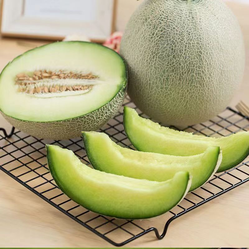 Hainan Linglong Net Pattern Honeydew Melon 5kg Seasonal Freshly Picked Ice Cream Cantaloupe Sweet Fruit Gift Box Rose