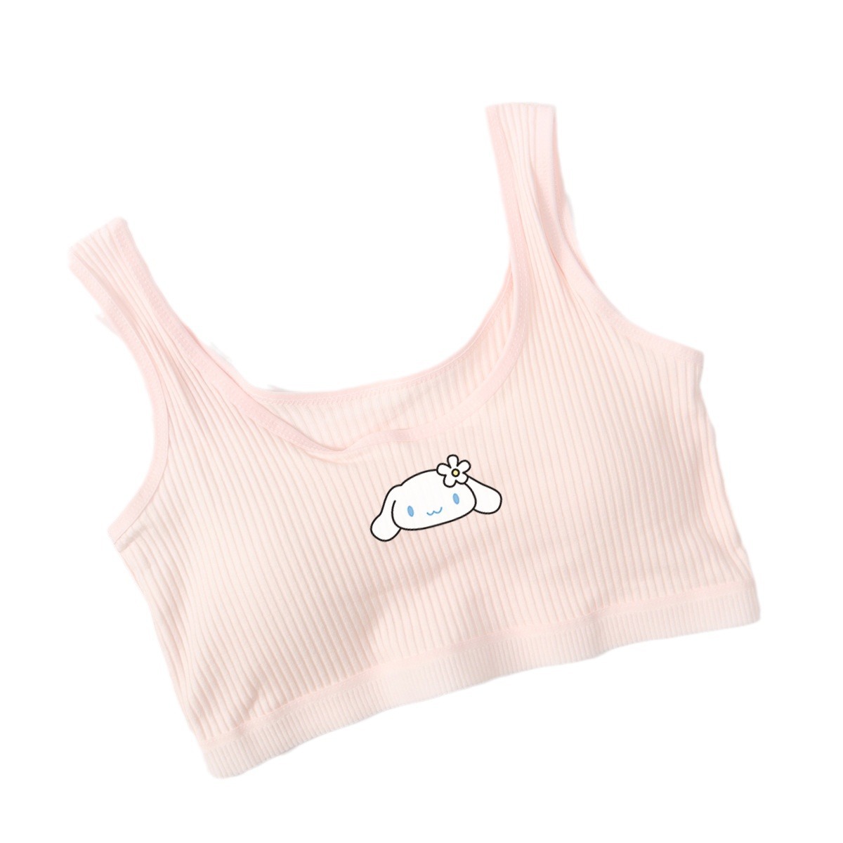 Girls' Underwear Junior High School Students High School Students Female High School Students Pure Cotton Stall Developmental Small Vest Big Children Girls' Bra
