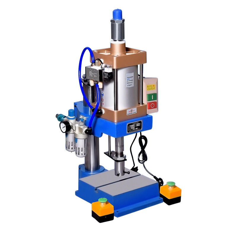 Pneumatic press desktop single column micro punching machine automatic rivet press booster pneumatic punch small