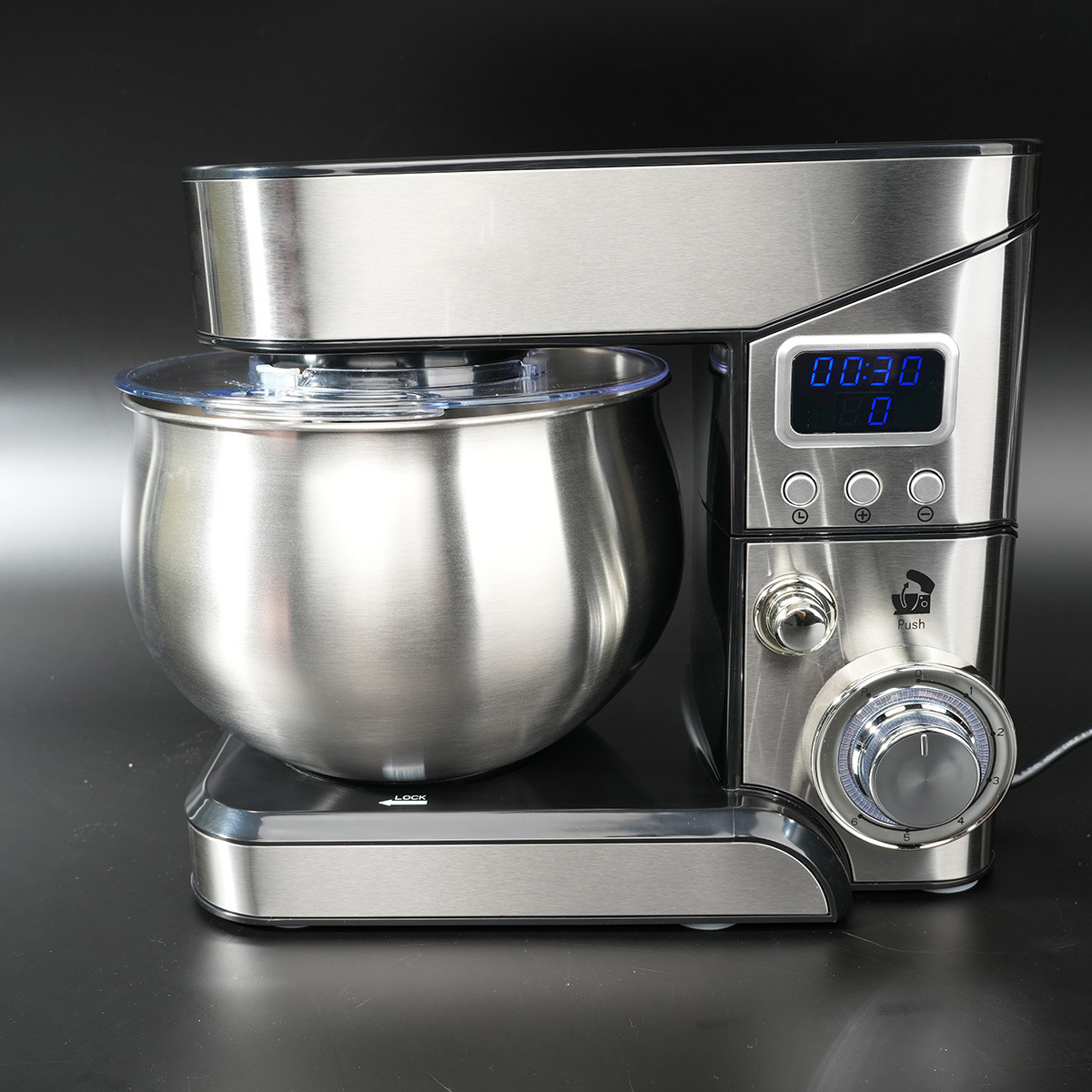 Многофункциональная кухонная машина 5L из нержавеющей стали для замешивания теста и приготовления яиц