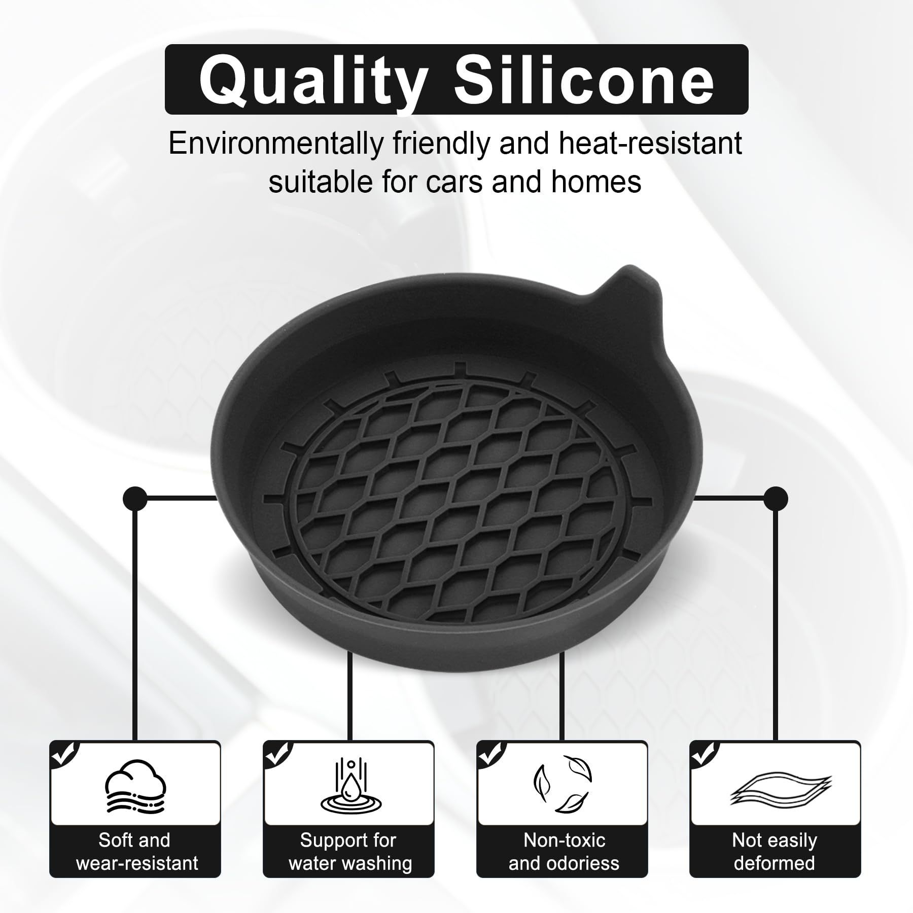 Amazon Car Water Coaster Anti-slip Mat Car Anti-sound Water Coaster Plus Edge Can Be Satchel Water Coaster