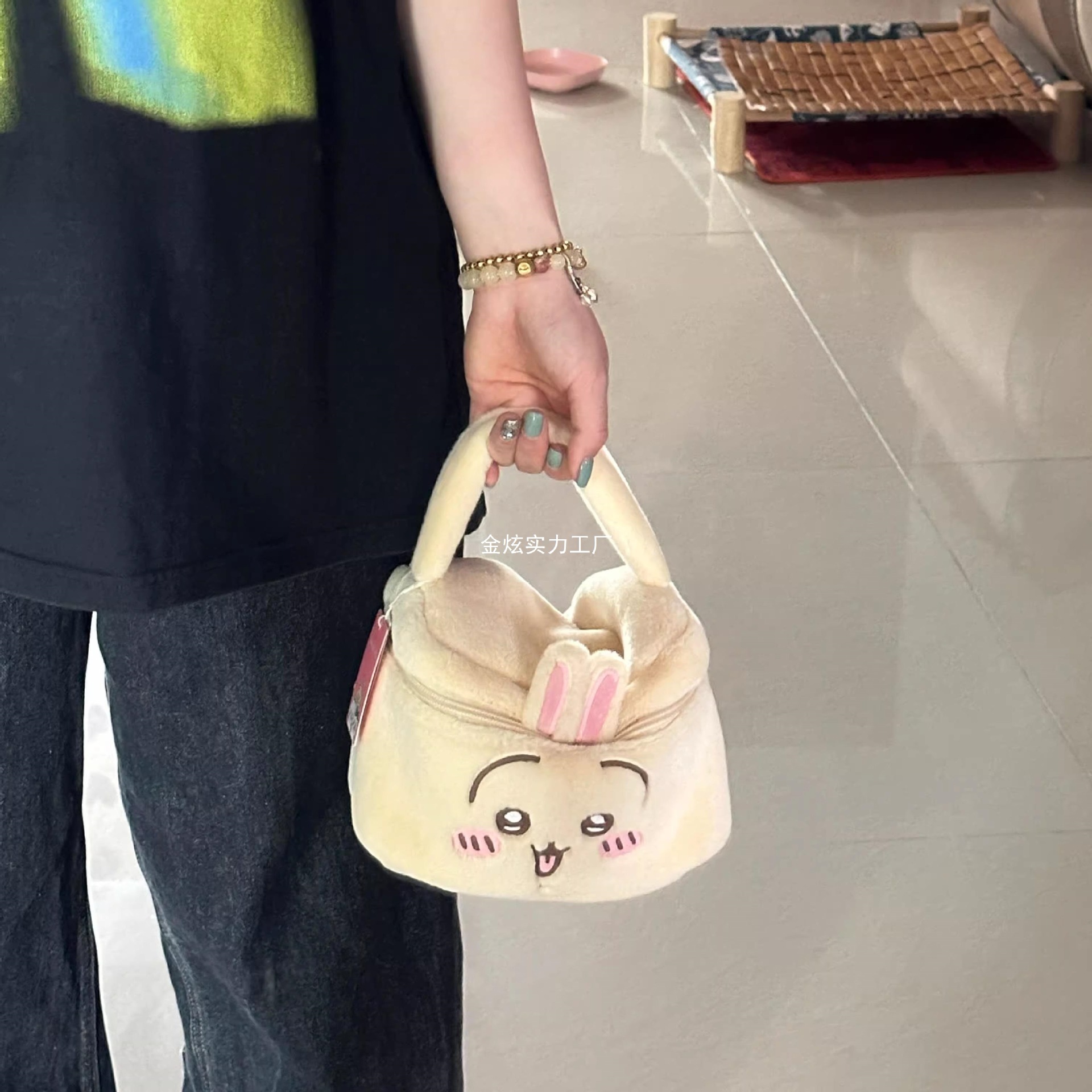 Storage Bag Digital Cute Usachi Plush Portable Cosmetic Bag Large Capacity Polaroid Fuji Mini