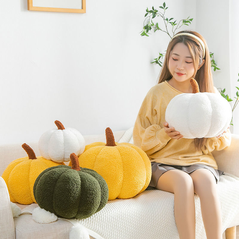 ins Style Creative Pumpkin Pillow Living Room Sofa Pillow Bedroom Decoration Ornaments Bay Window Pillow Girl Birthday Gift