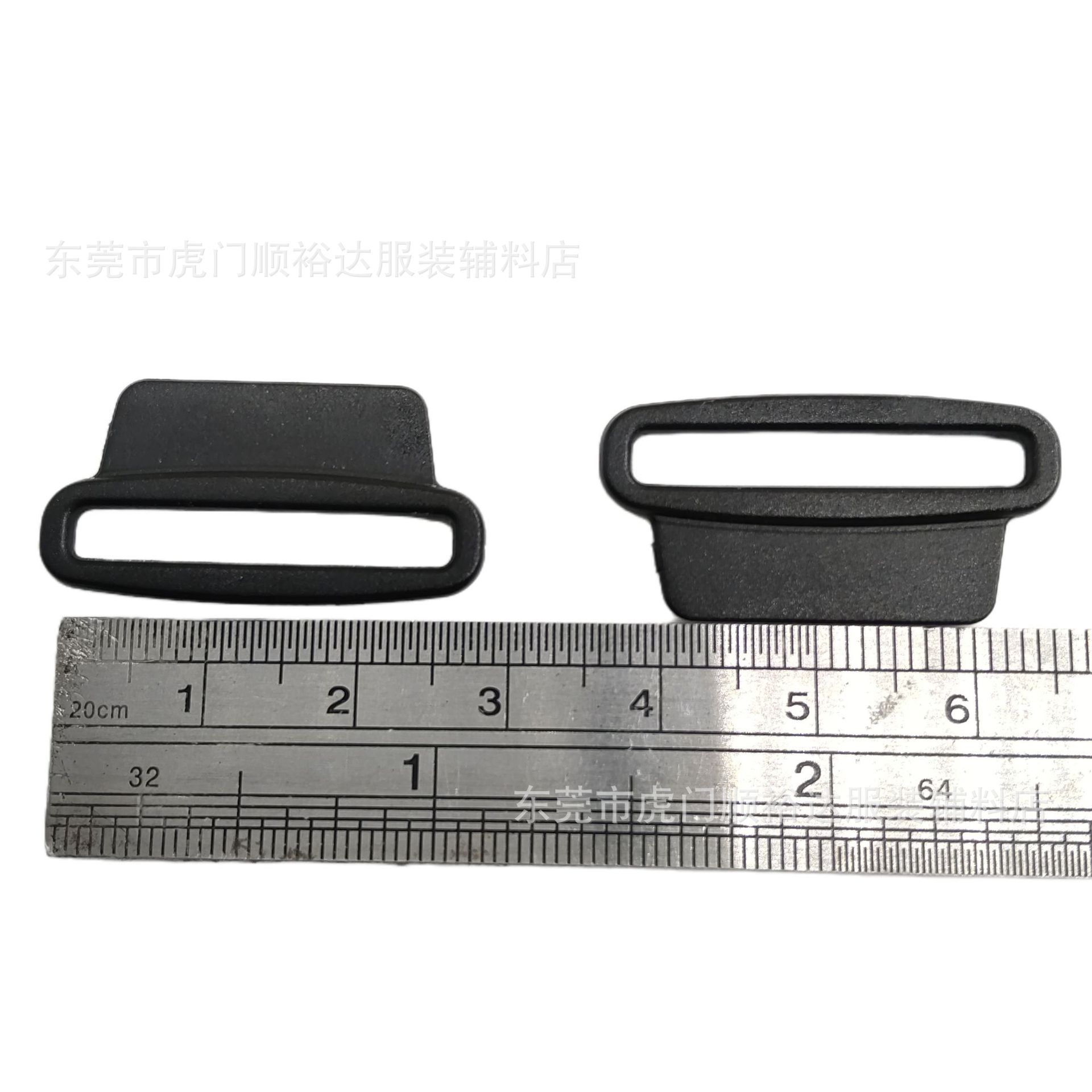Factory wholesale plastic accessories D-ring buckle square buckle chest strap D-buckle bags webbing pull ring multi-size luggage accessories