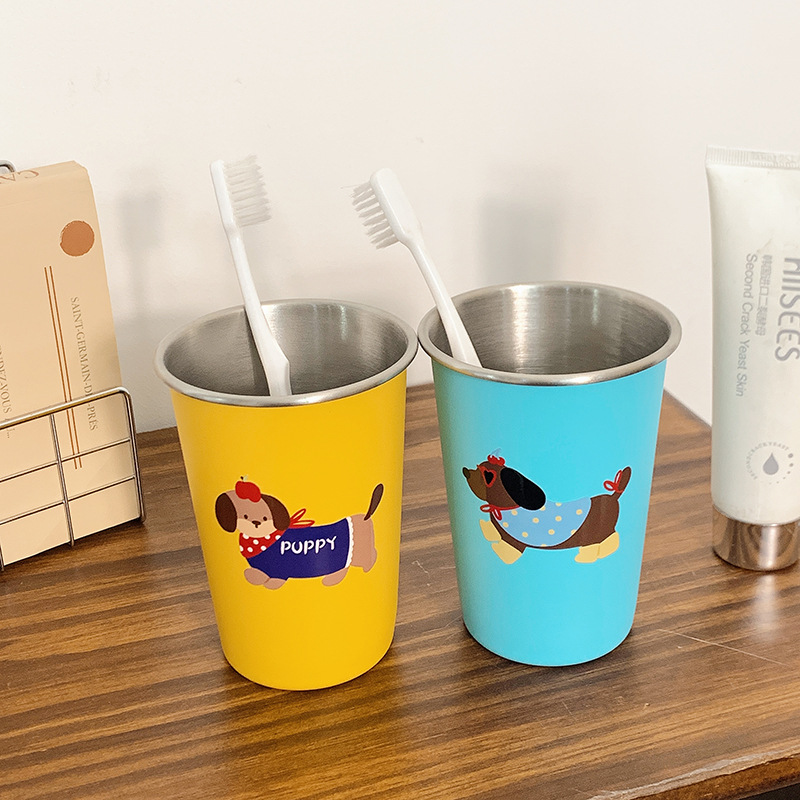 304 High-value Dachshund Dog Cute Simple Mouthwash Cup Household Couple Cartoon Creative Wash Toothbrush Cup