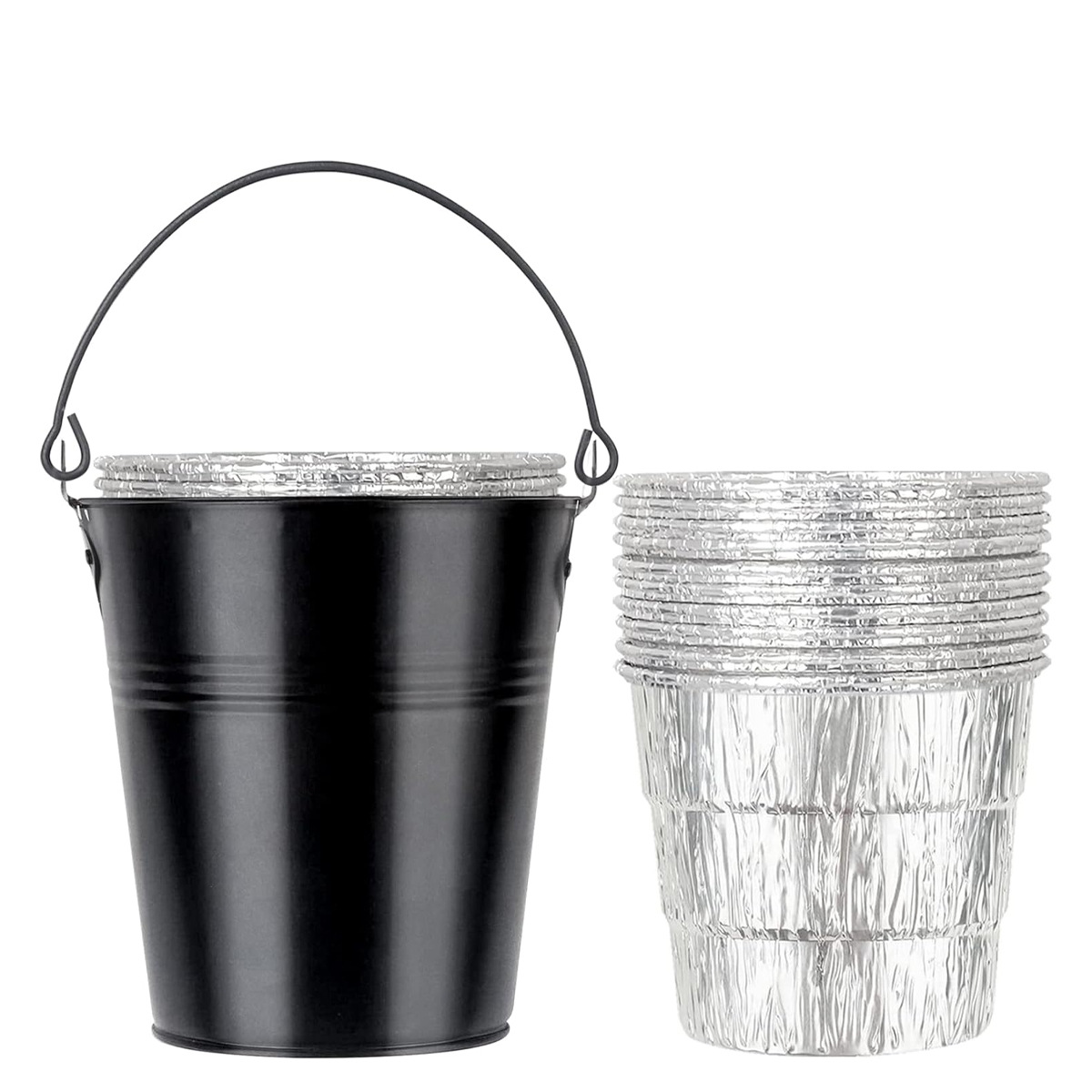 Cross-Border North American Bbq Disposable Tin Foil Lining with Oil Barrel Lining Compatible with Traeger and Other Outdoor Barbecue Stoves