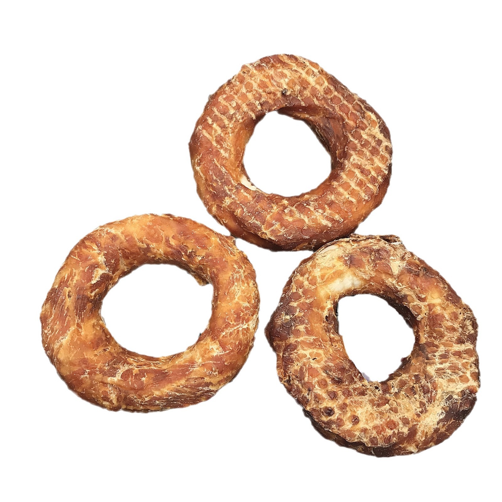 Factory Wholesale Dog Molar Stick Chicken Cowhide Donut Small and Medium-Sized Dog Golden Retriever Corgi Teddy Bite-Resistant Teeth Cleaning