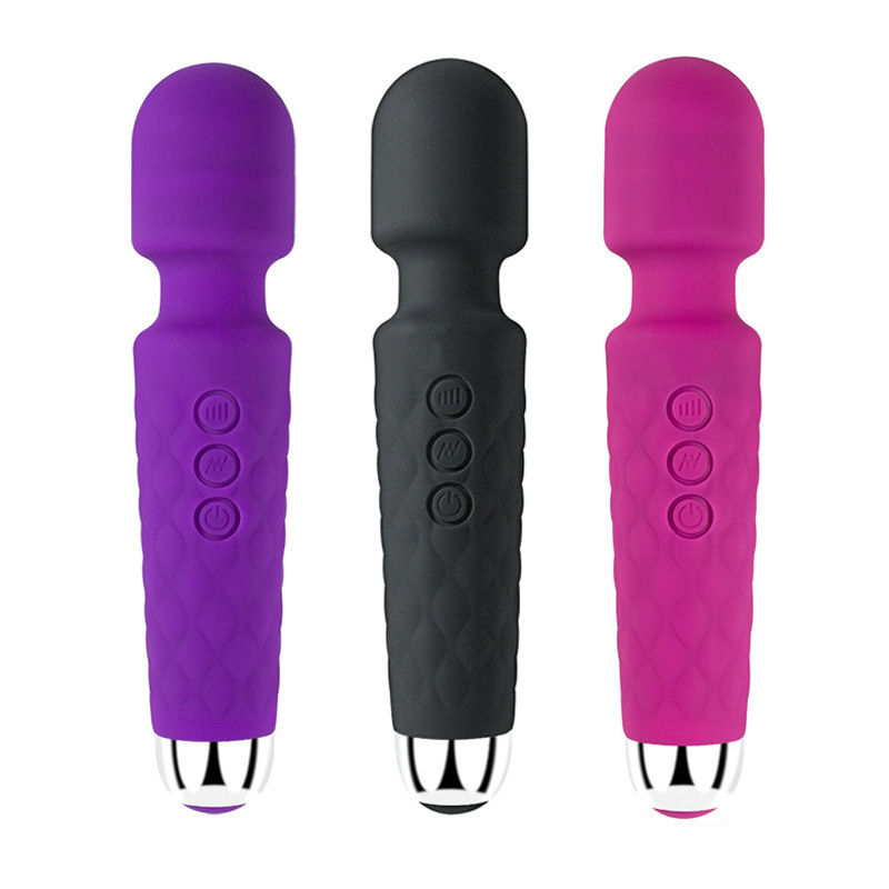 Knight Av Stick Strong Vibration 20-Frequency Charging Female Erotic  Masturbation Massage Stick Sex Toy Cross-Border Manufacturer