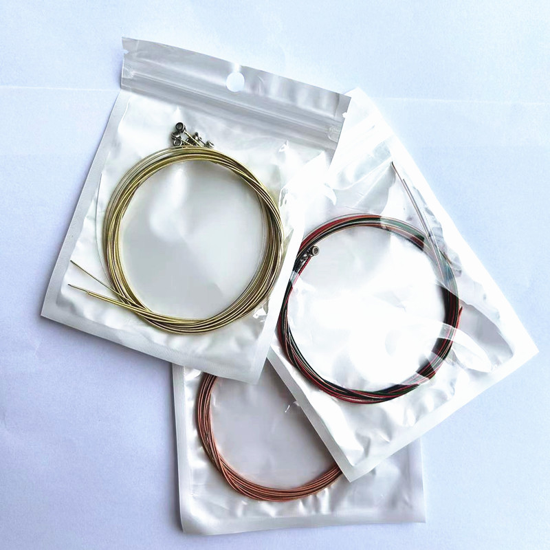 Деревянные гитары цветные струны народной гитары стальные струны 6 народных струн оптовая продажа струны для гитары 1-6 струн