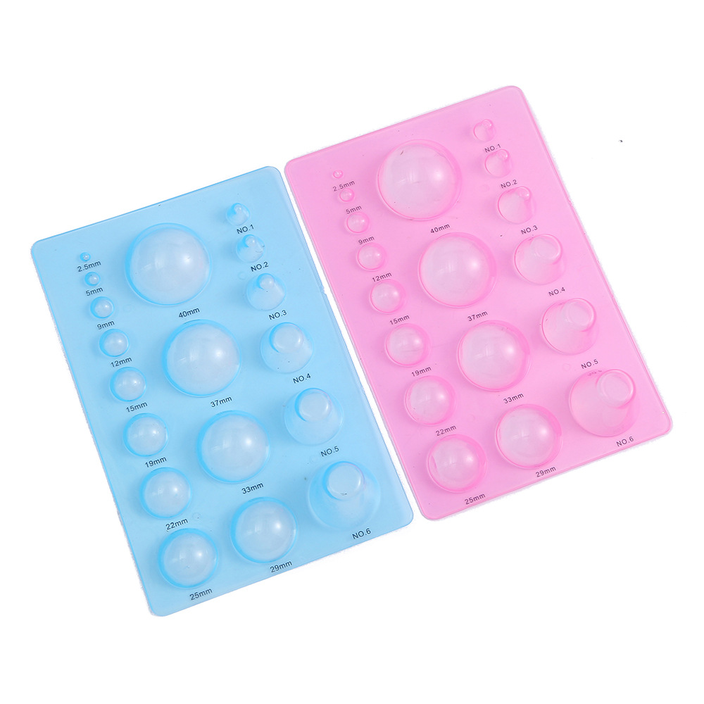 Clay Tool Three-Row Mud Picker Quilling Tool Printing Digital Template Ruler Concave and Convex Shaper Semicircular