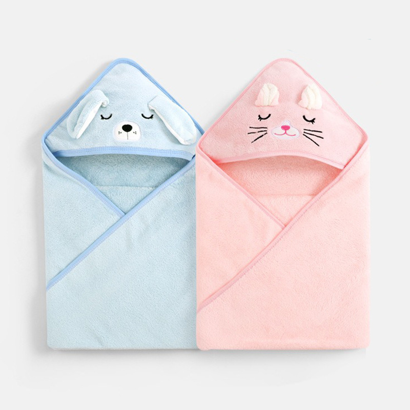 Factory wholesale baby blanket spring and autumn newborn air conditioning quilts wrapping towel swaddling bath towel bunny quilts