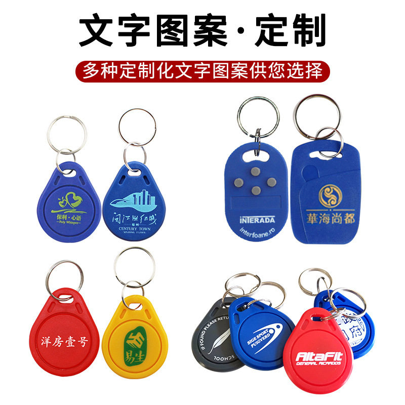 Id Copy Card H-125K Community Access Control Unit Door Building Induction Blank Card 8265 Keychain Reader