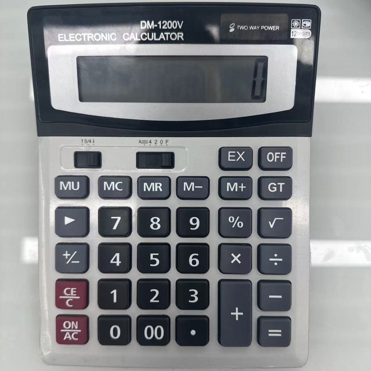 Солнечный калькулятор 1200V, большой размер, 12 разрядов, оптовая продажа