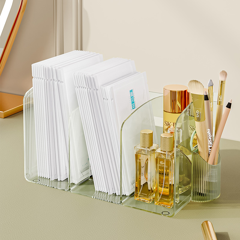 File Rack Desktop Vertical Storage Rack Office Supplies Storage Rack Information Basket File Folder Bookshelf