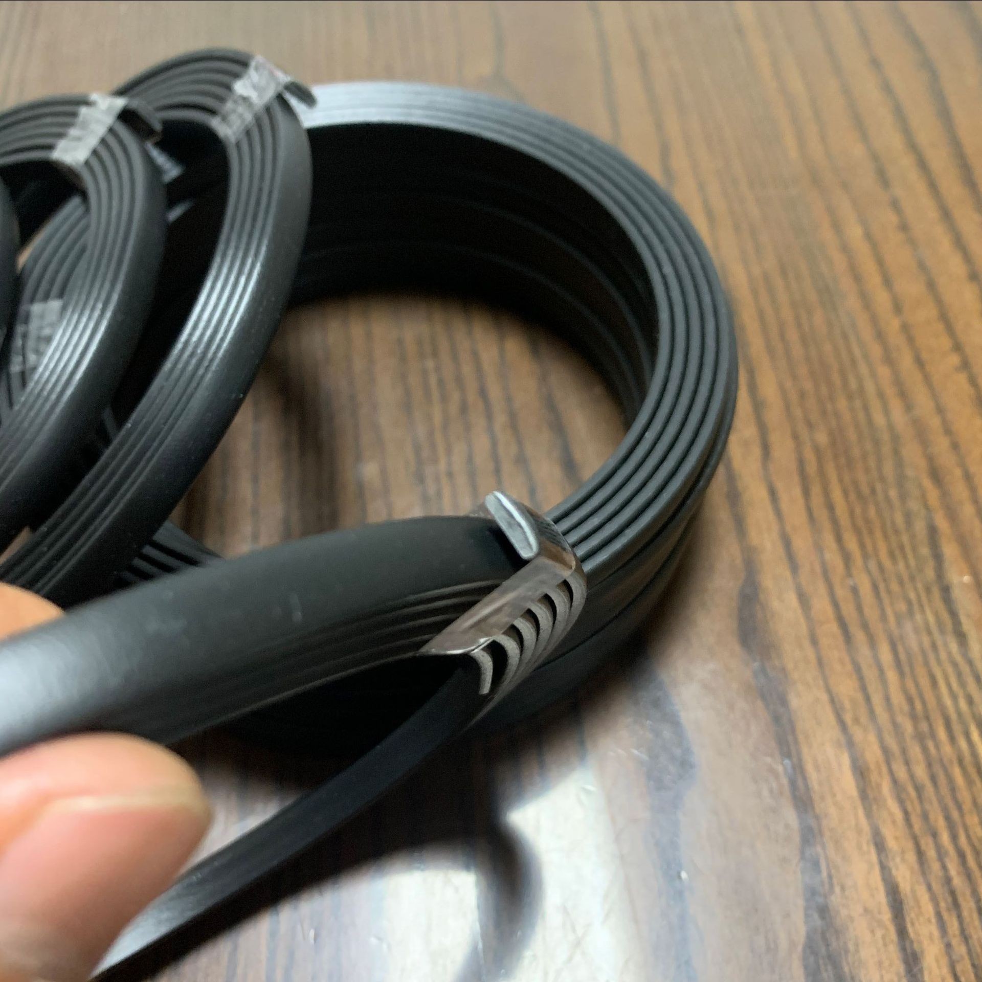 Black PP deciduous bag plastic support strip flat storage bag garden bag tool kit support strip