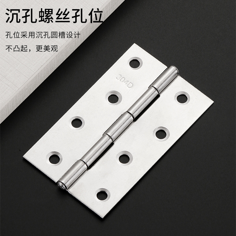 Factory wholesale stainless steel casement hinge luggage gift box mini hinge wooden door cabinet door furniture hinge