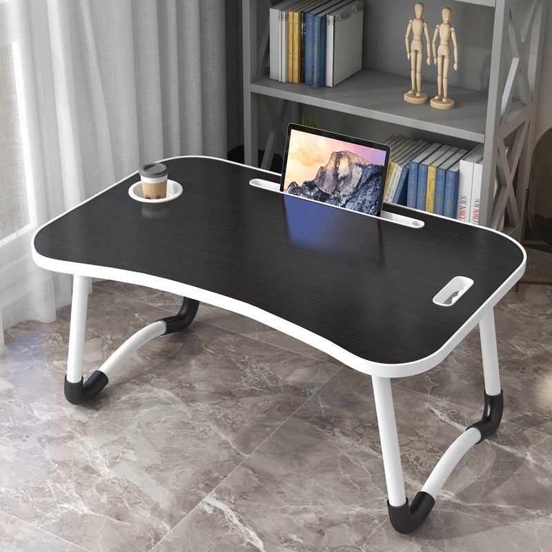 Simple Folding Bed Small Table Computer Desk Student Dormitory Study Table Home Bedroom Bay Window Lazy Table